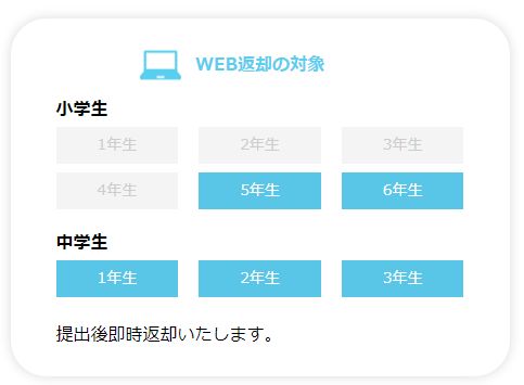 全国実力診断テスト返却方法